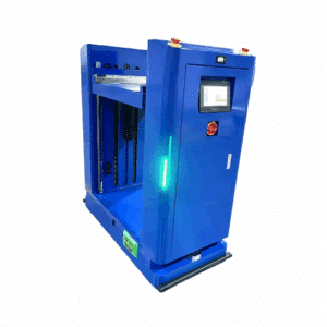 AGV transfer SMT PCB magazine integration with MES WMS ERP system